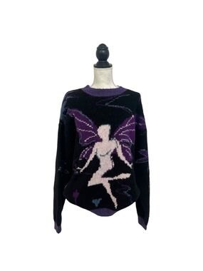 Y2K Daisy Street Kawaii Purple Fairy Sweater